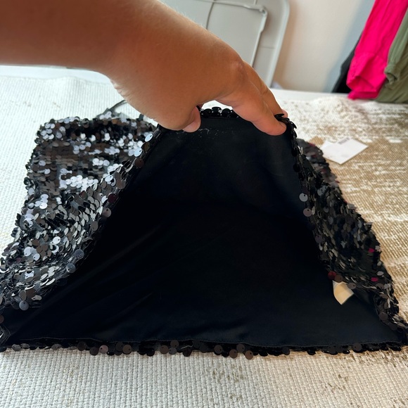 JUSTFAB Black Sequin Cami Tank NWT | Size Medium - Picture 12 of 16